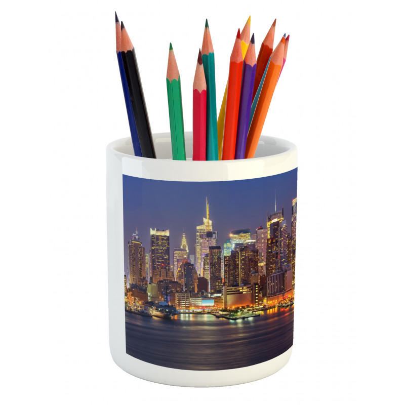 Urban Life Theme Pencil Pen Holder