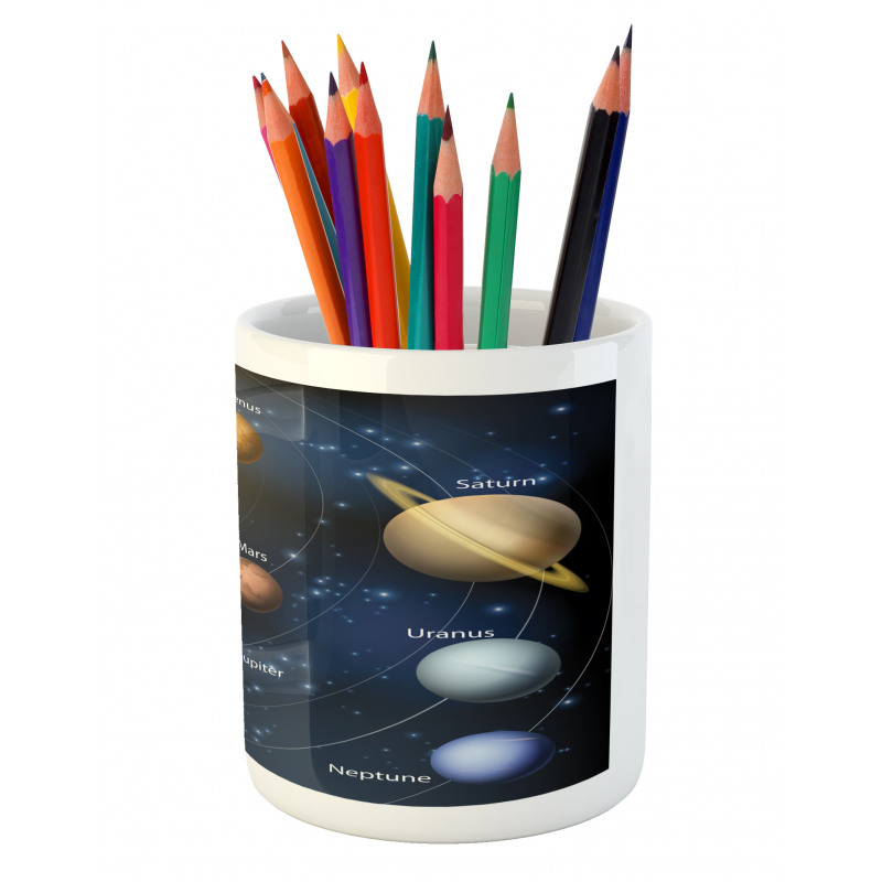 Solar System Planets Pencil Pen Holder