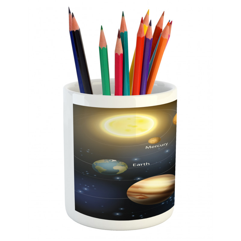 Solar System Planets Pencil Pen Holder