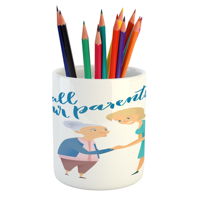 Woman and Mother Design Pencil Pen Holder