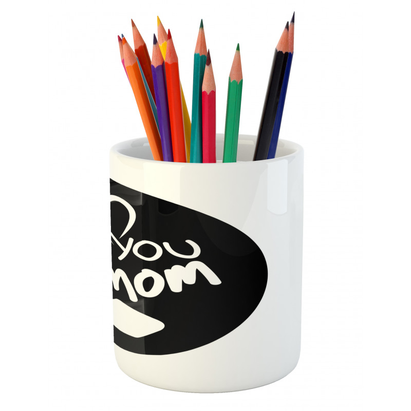 Family Values Theme Phone Pencil Pen Holder