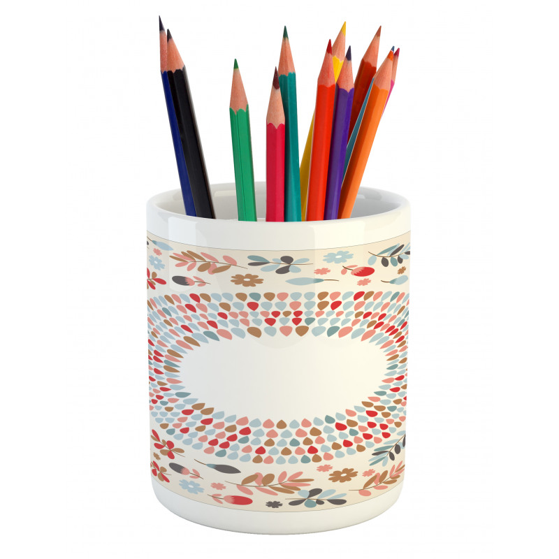 Botany and Birds Art Pencil Pen Holder