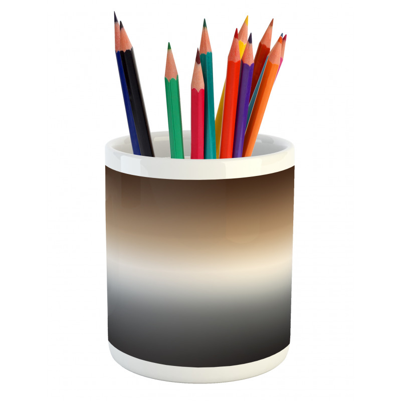 Brown and Grey Pattern Pencil Pen Holder