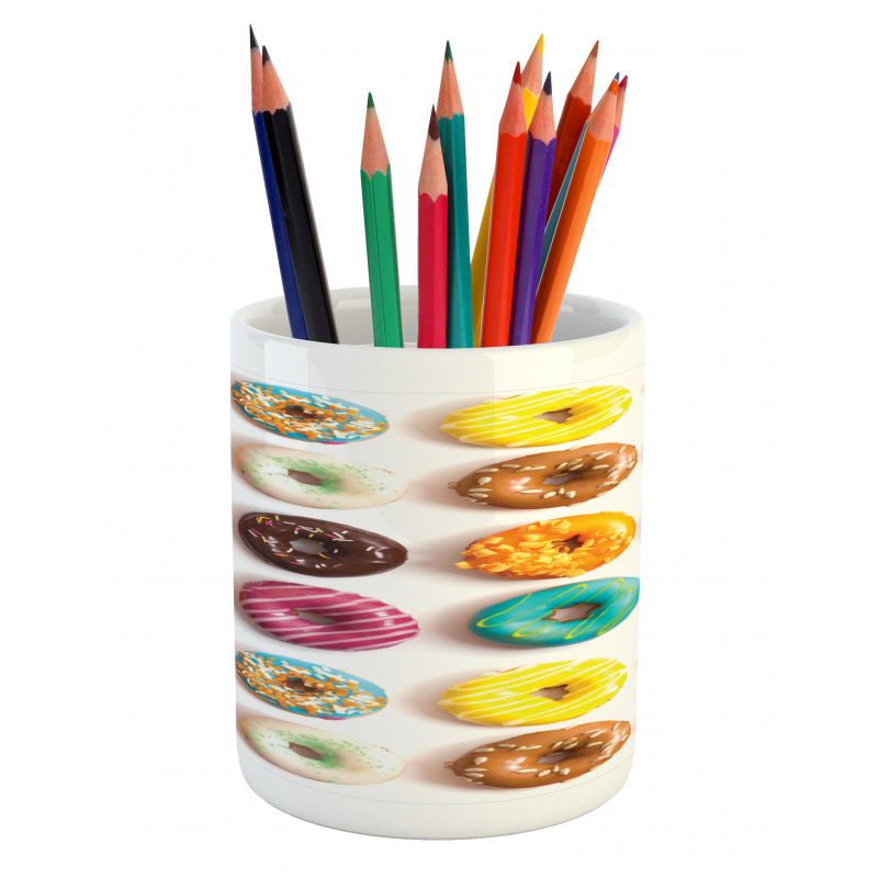 Tasty Colorful Donuts Pencil Pen Holder