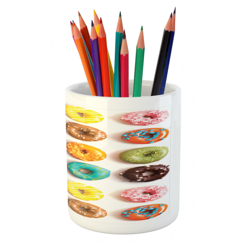 Tasty Colorful Donuts Pencil Pen Holder