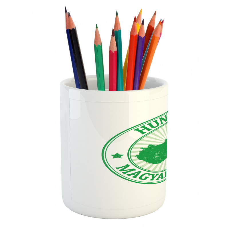 Europe Country Name and Map Pencil Pen Holder