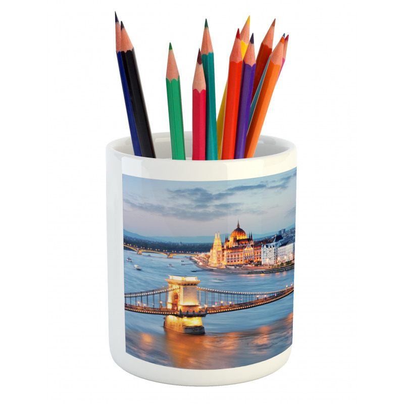 World Tourist Attractions Pencil Pen Holder