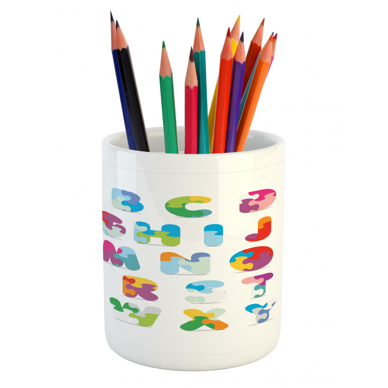 Alphabet Letters Fun Pencil Pen Holder