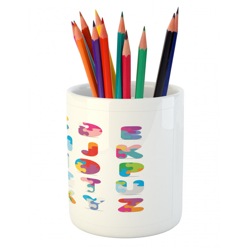 Alphabet Letters Fun Pencil Pen Holder