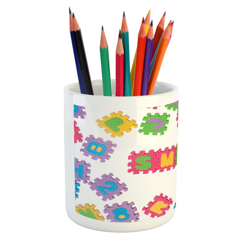 Smile Text Written Art Pencil Pen Holder