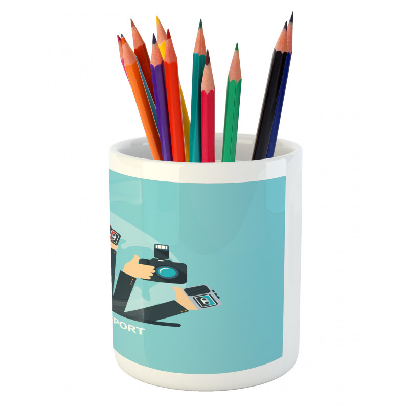 News Time Live Reporters Pencil Pen Holder