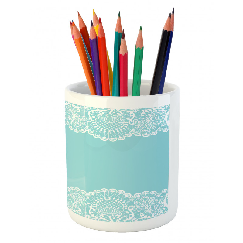 Ornamental Artwork Pattern Pencil Pen Holder