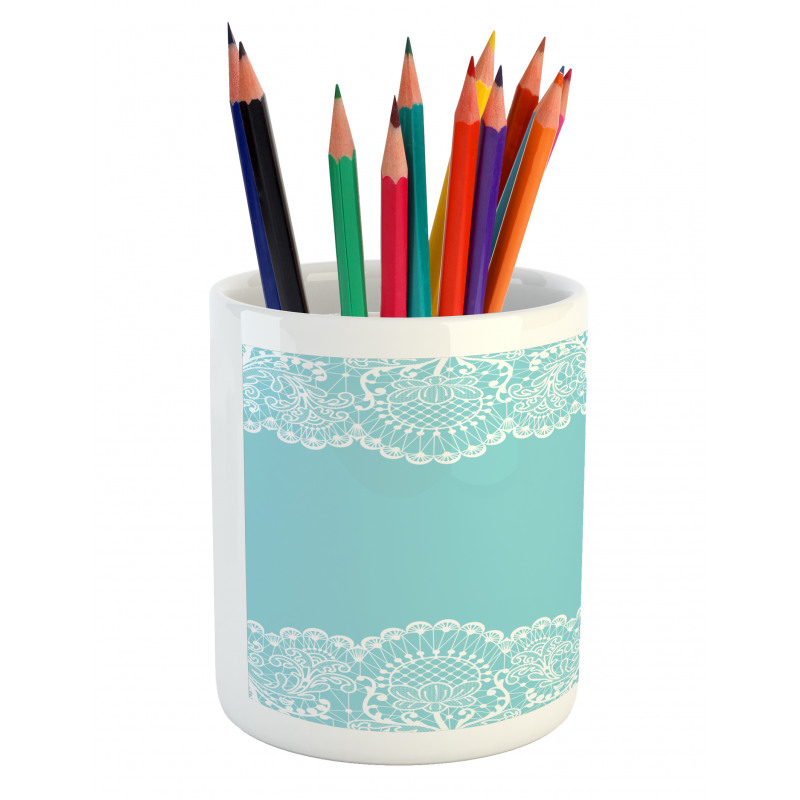 Ornamental Artwork Pattern Pencil Pen Holder