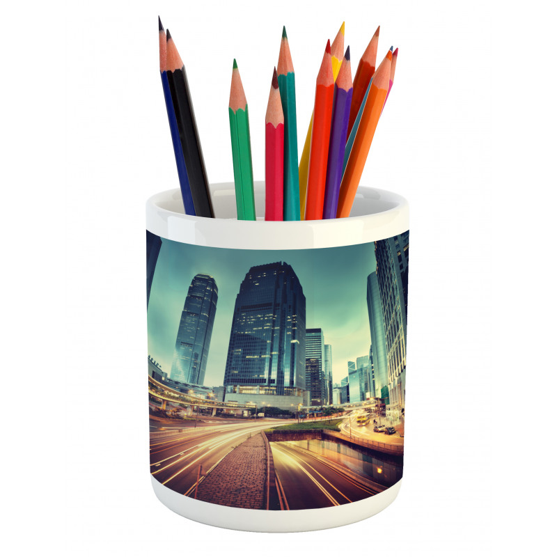 Traffic Hong Kong City Pencil Pen Holder