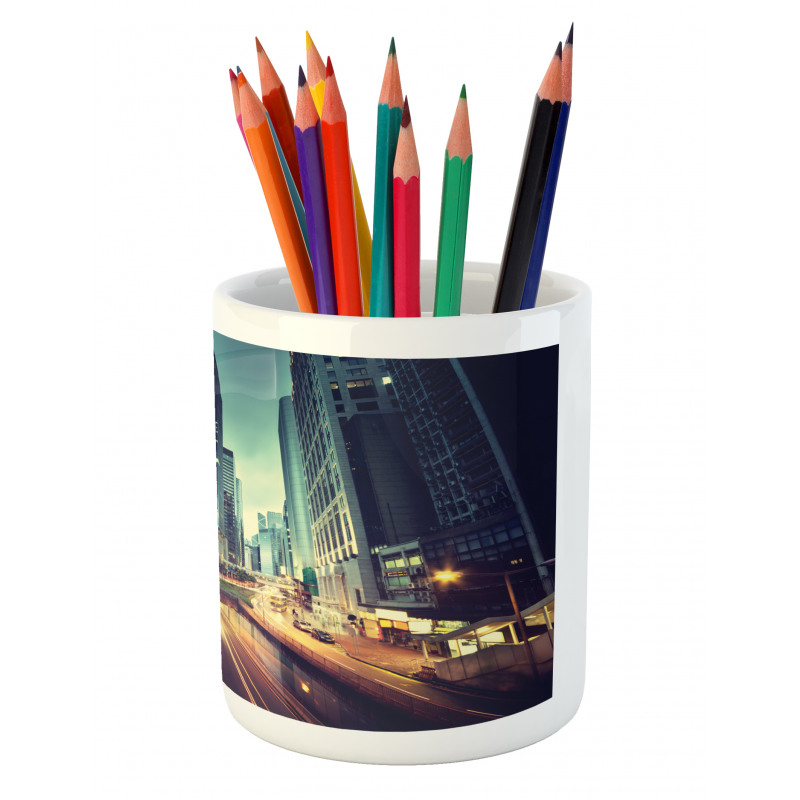 Traffic Hong Kong City Pencil Pen Holder