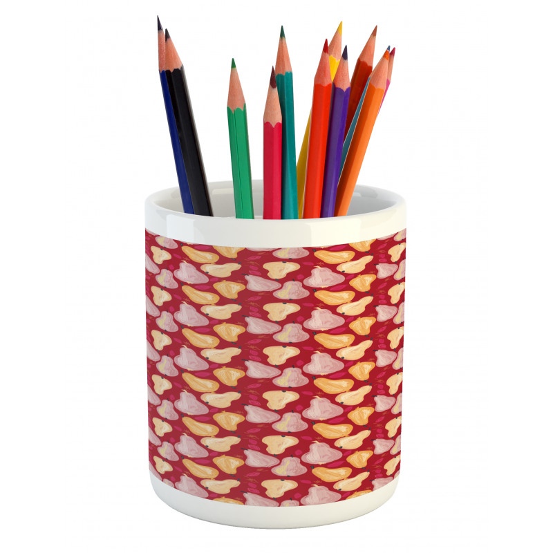 Abstract Watercolor Pears Pencil Pen Holder