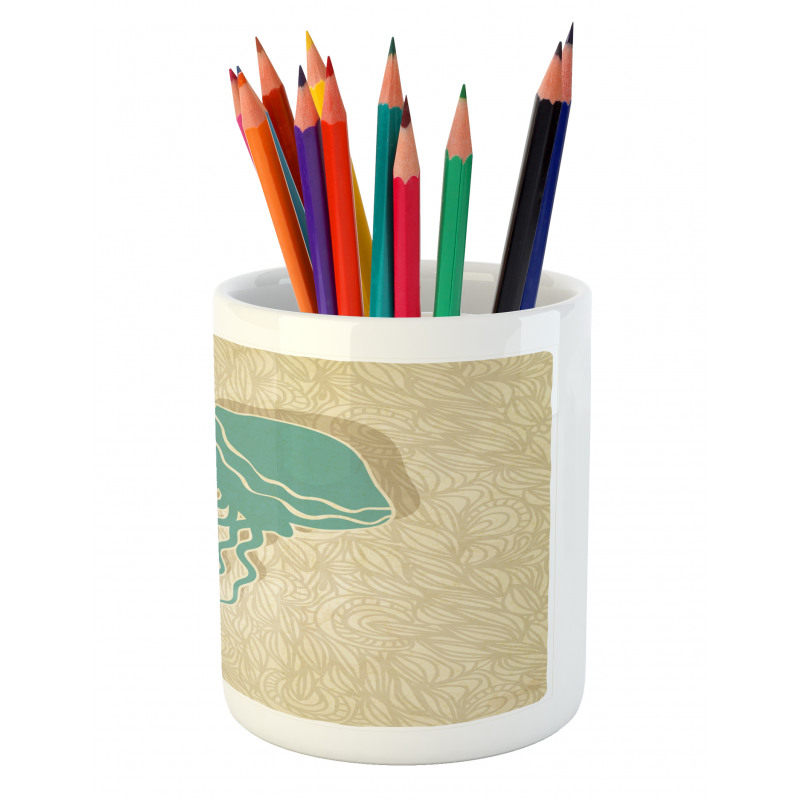 Beach Summer Ocean Pencil Pen Holder