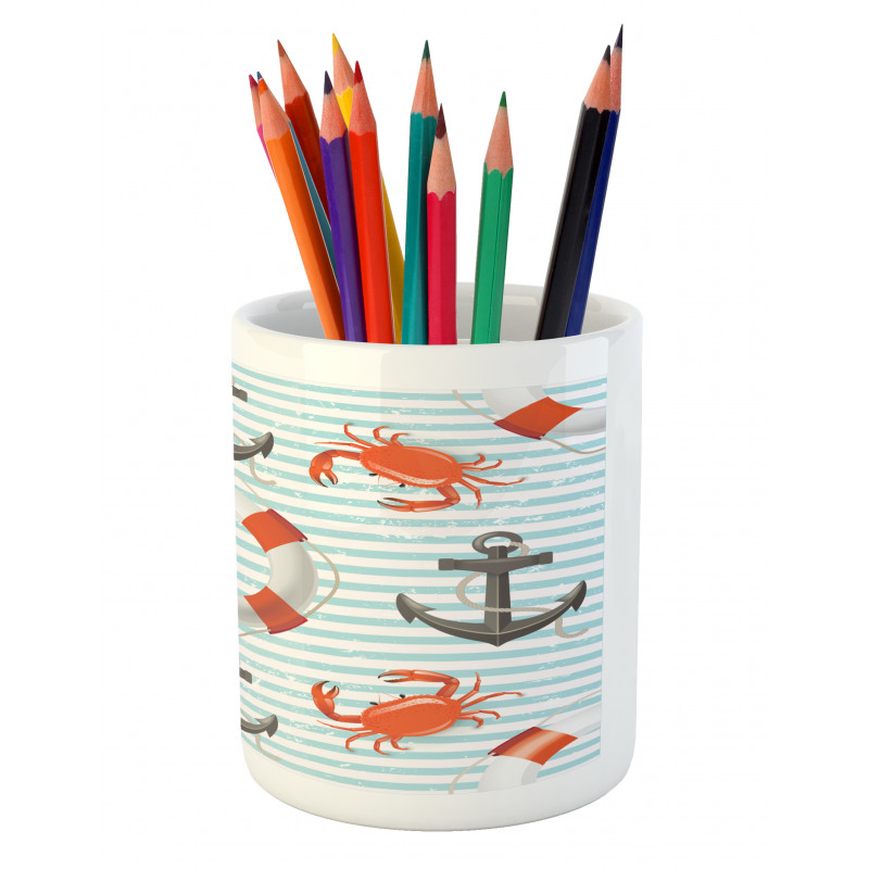 Life Rings Anchor Ropes Pencil Pen Holder