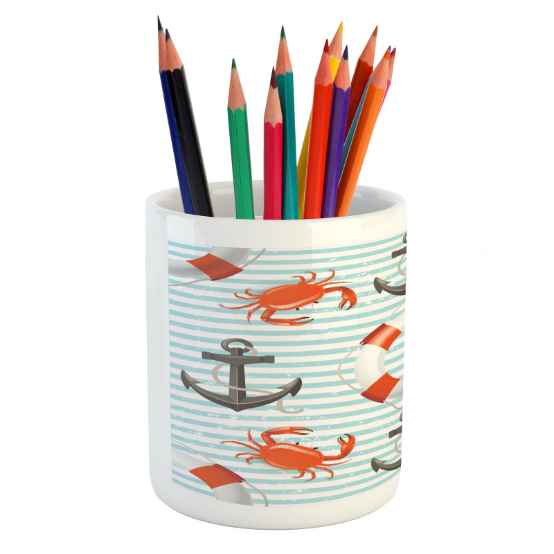 Life Rings Anchor Ropes Pencil Pen Holder