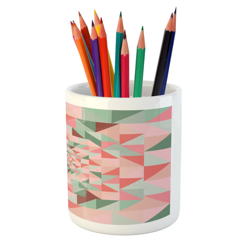 Geometry Shapes Pastel Pencil Pen Holder