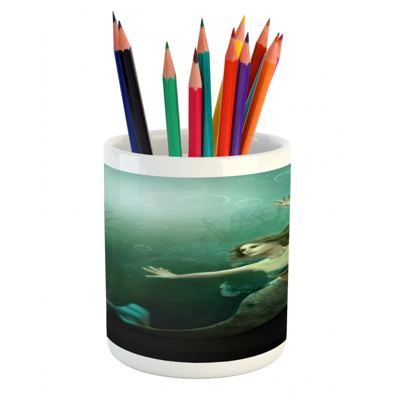 Mermaid Undersea Pencil Pen Holder