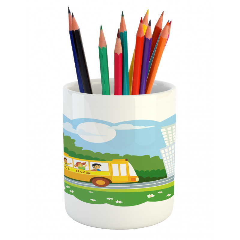 Children on Their Way Pencil Pen Holder