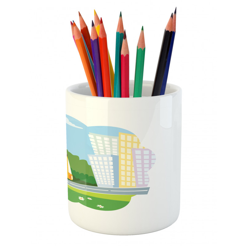 Children on Their Way Pencil Pen Holder