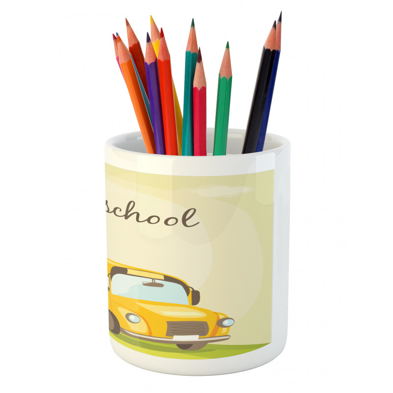 Back to School Theme Pencil Pen Holder