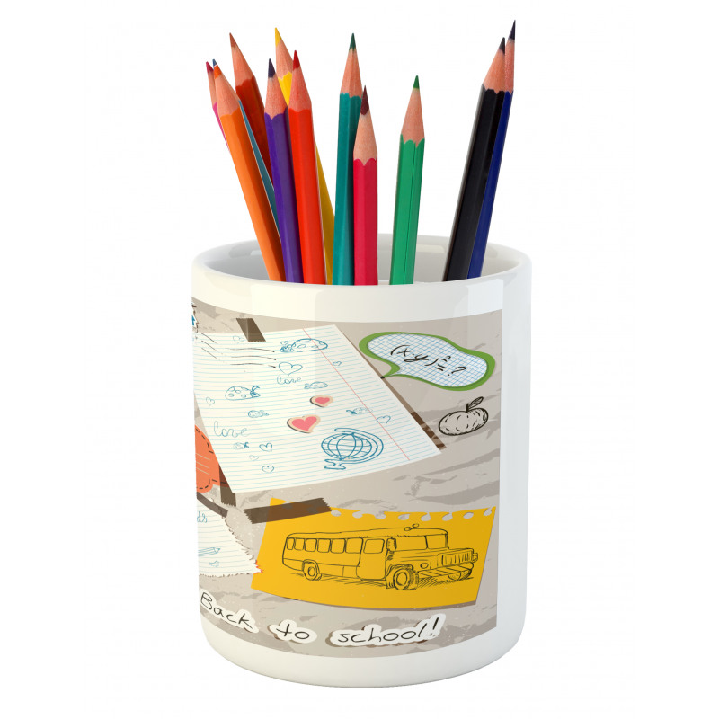 Back to School Learning Pencil Pen Holder