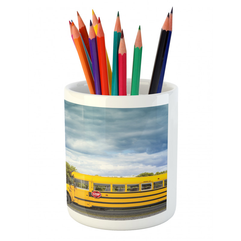 Country Road Morning Pencil Pen Holder