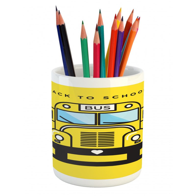 Funky Vehicle Graphic Pencil Pen Holder