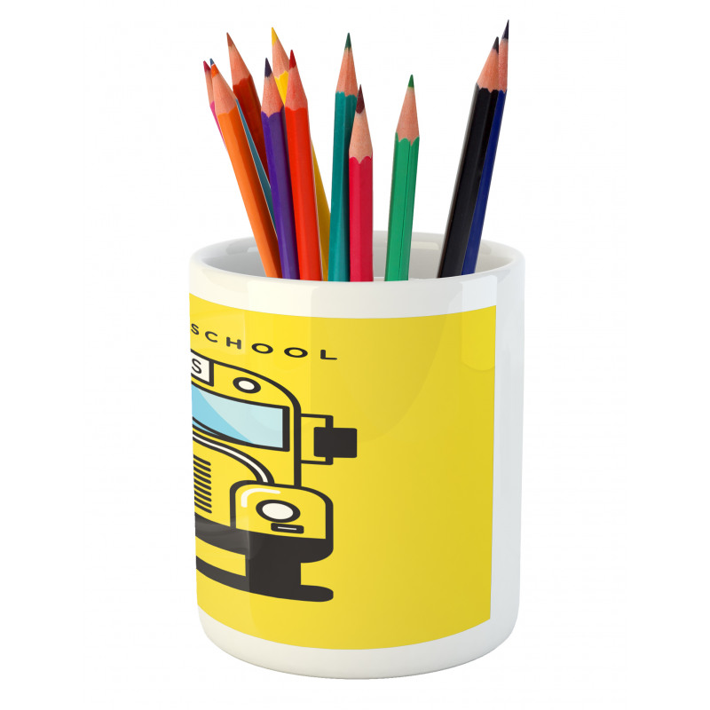 Funky Vehicle Graphic Pencil Pen Holder