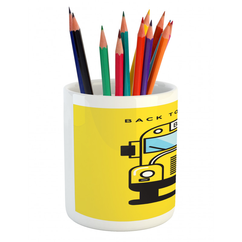 Funky Vehicle Graphic Pencil Pen Holder