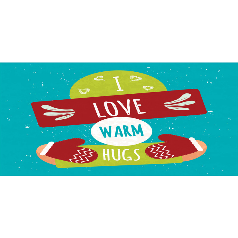 I Love Warm Hugs Gloved Hands Pencil Pen Holder