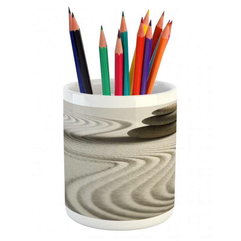 Stack of Stones Balanced Theme Pencil Pen Holder