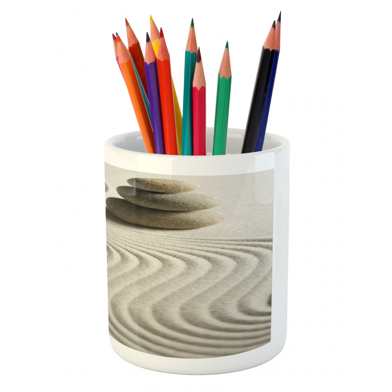 Stack of Stones Balanced Theme Pencil Pen Holder