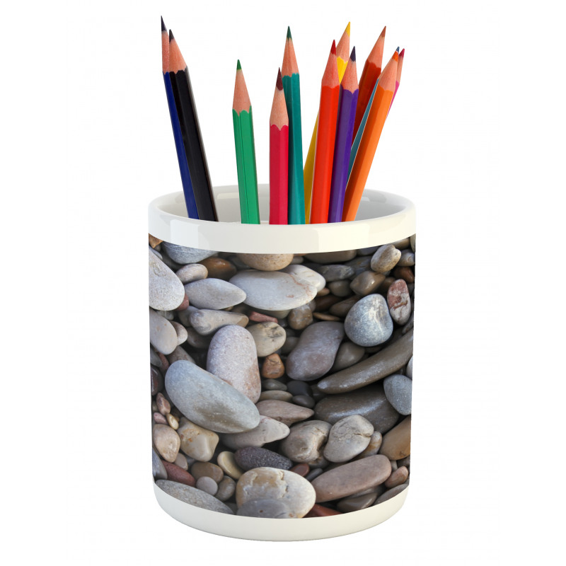 Pebbles by the Sea Beach Pencil Pen Holder