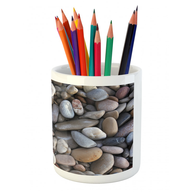 Pebbles by the Sea Beach Pencil Pen Holder