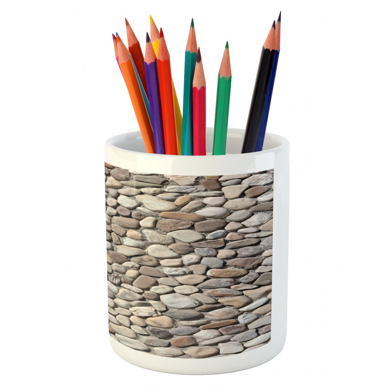 Coastal Theme Stone Wall Pencil Pen Holder