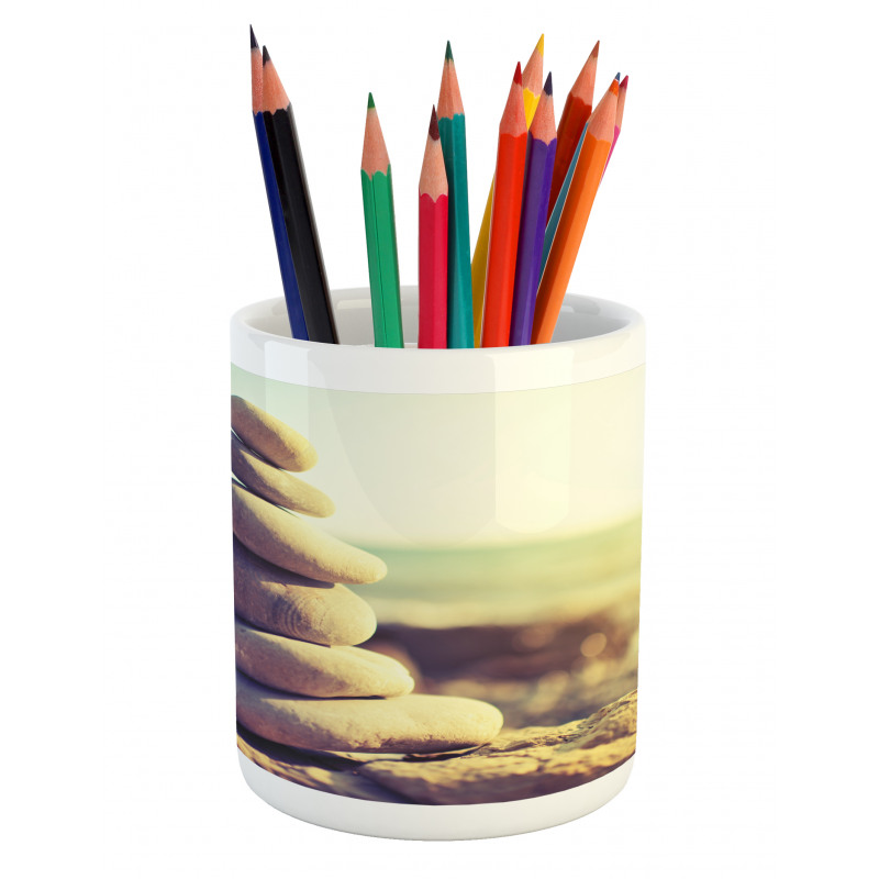 Concept of Balance and Peace Pencil Pen Holder