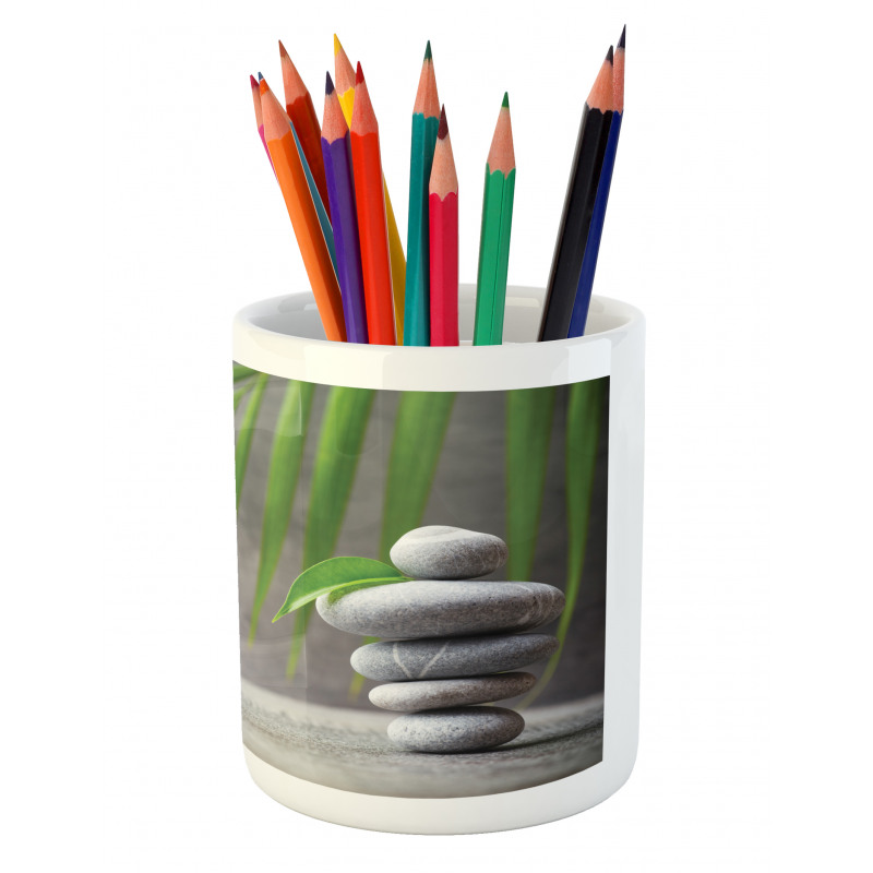 Spa Theme Therapy and Massage Pencil Pen Holder