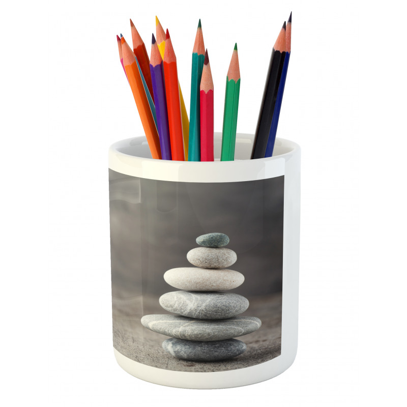 Stability 6 Stones Nature Pencil Pen Holder