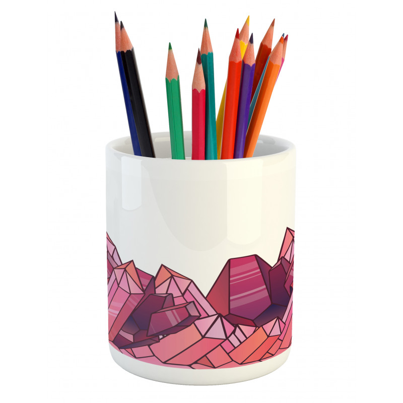 Outlined Sketch Drawing Pencil Pen Holder