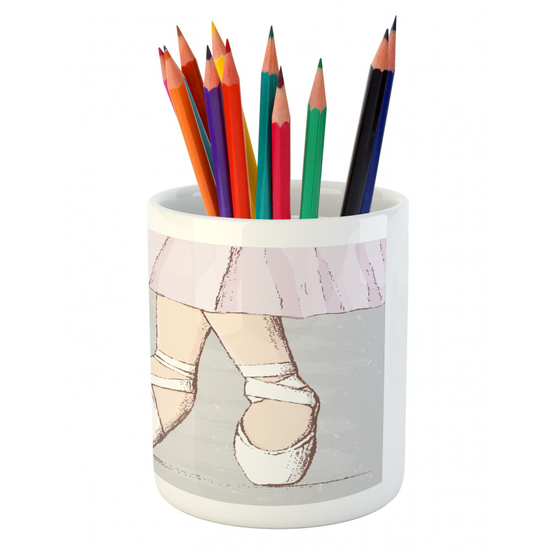 Legs Standing in Balance Pencil Pen Holder