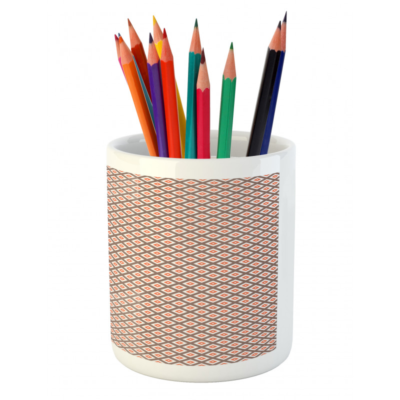 Nested Squares Art Pencil Pen Holder