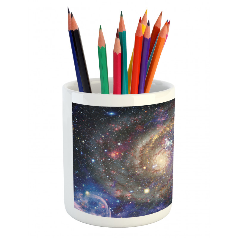 Cosmic Sky Color Transitions Pencil Pen Holder