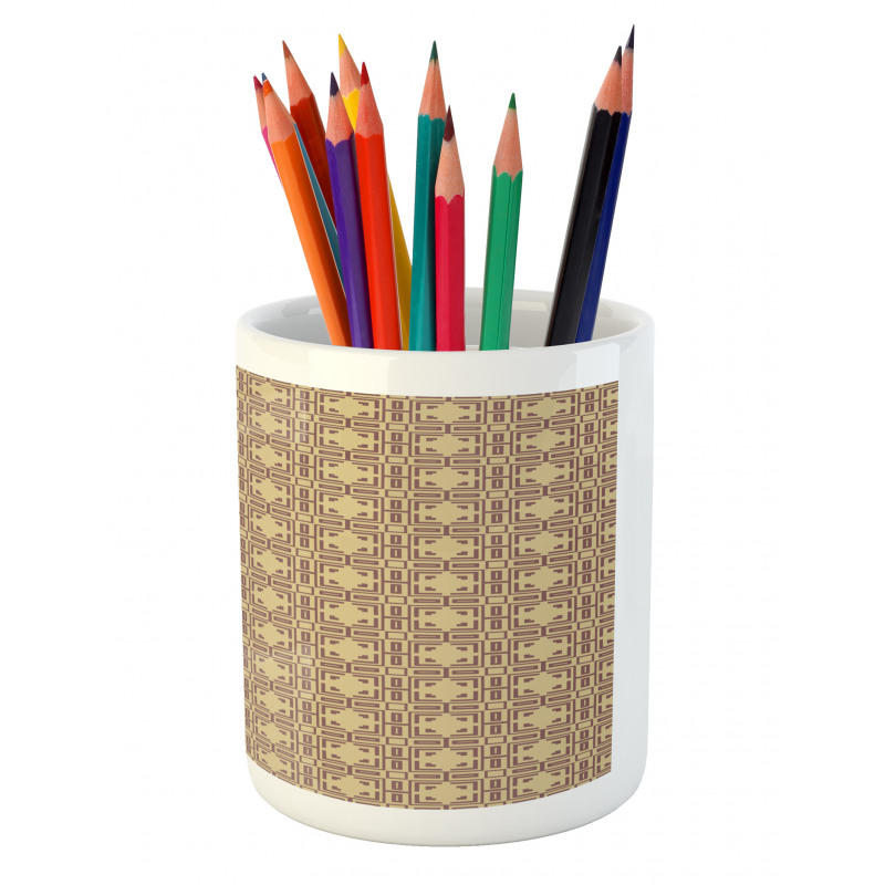 Square and Rectangle Motif Pencil Pen Holder