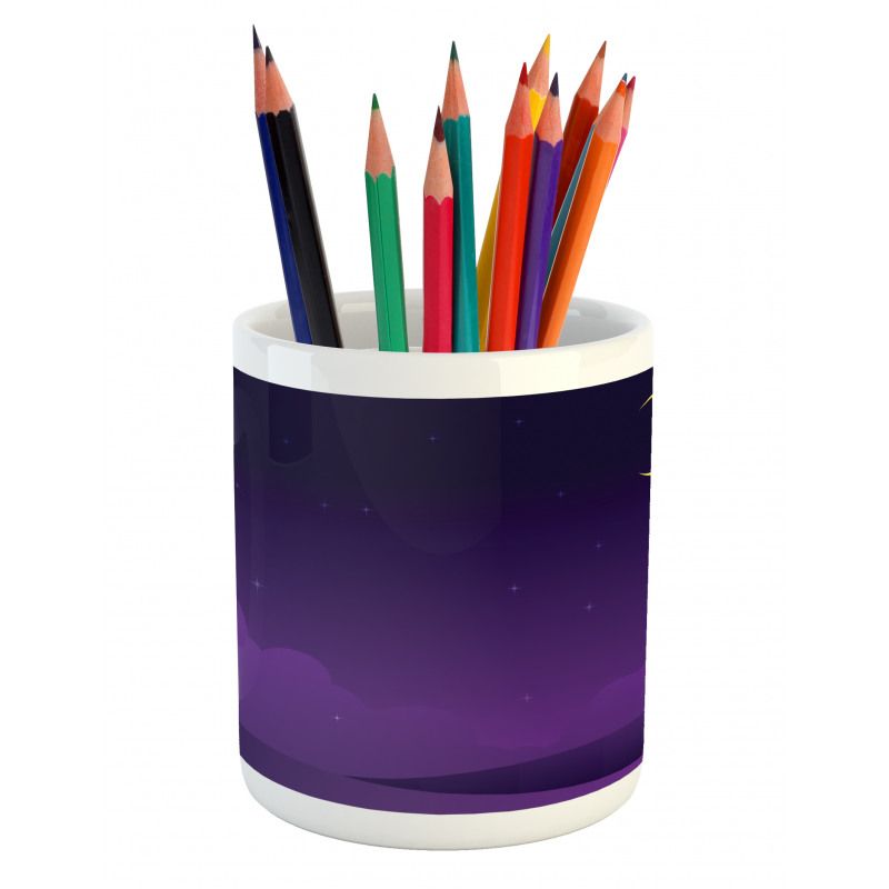 Nightfall with the Moon Pencil Pen Holder