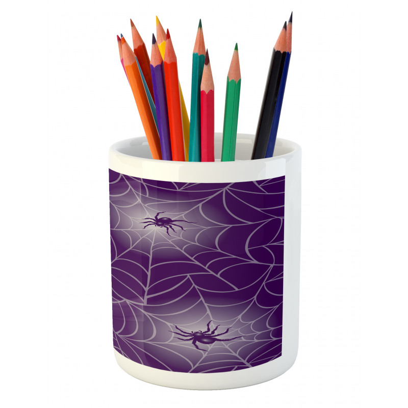 Mysterious Spider Web Pencil Pen Holder