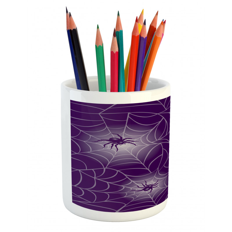 Mysterious Spider Web Pencil Pen Holder